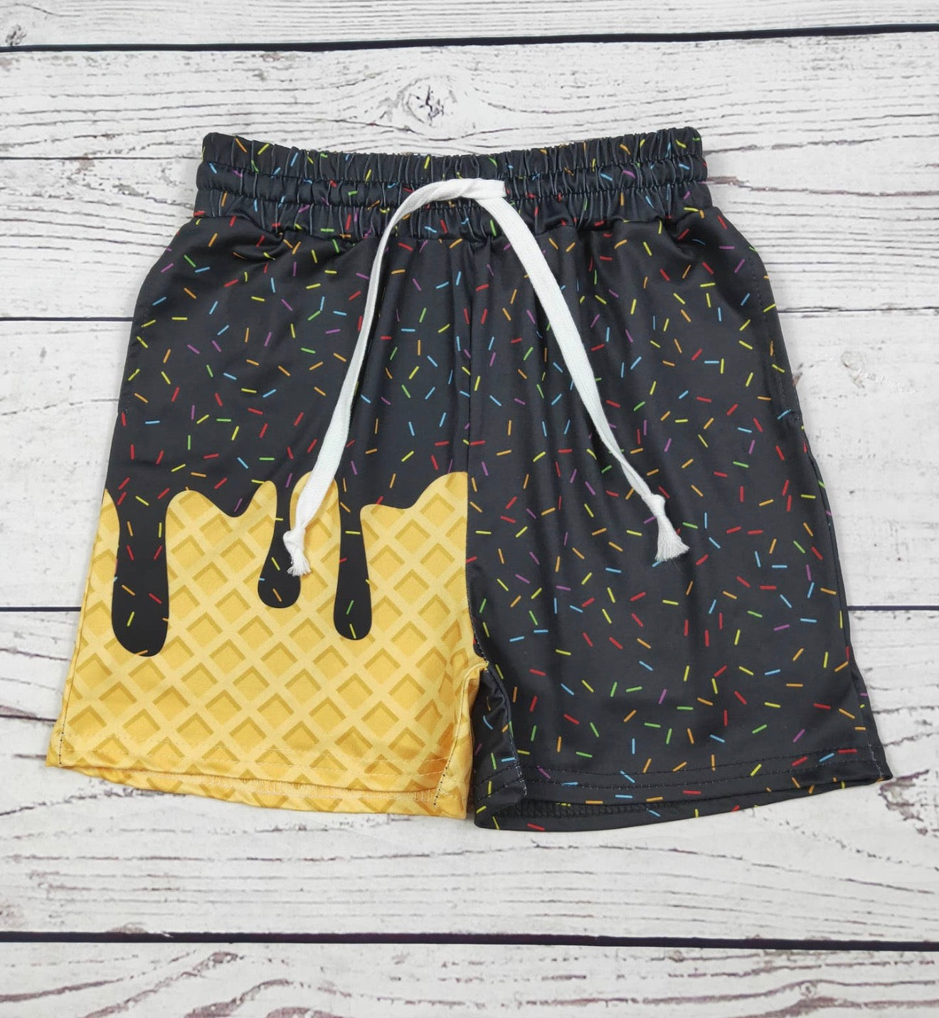 Boys ice cream baseball shorts