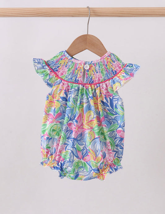Tropical smocked bubble