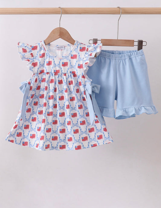 Girls Fourth of July set
