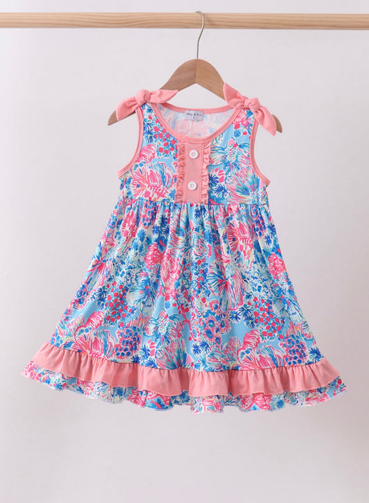 Girls tropical dress