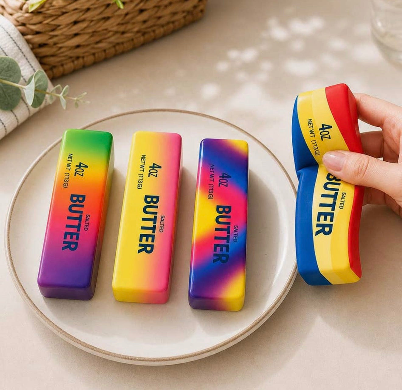 Rainbow butter