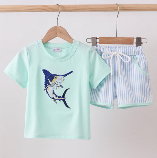 Boys Marlin shorts set