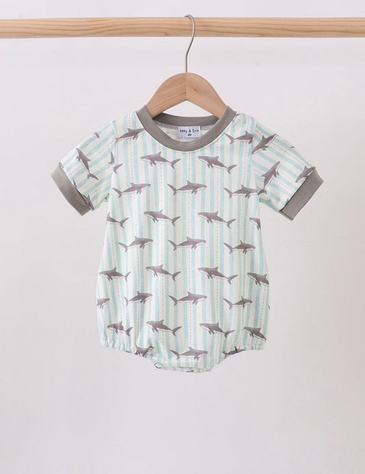 Boys shark bubble